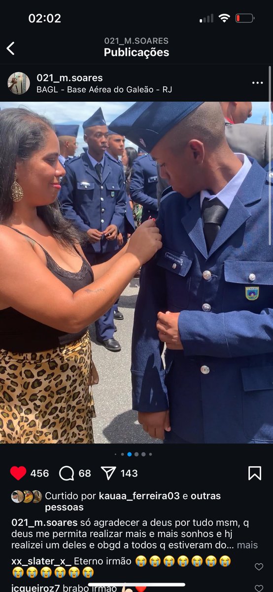 Irmao de farda. Descansa em paz cara😭😭😭😭😭😭 nossa turma sentirá muita saudades 🖤😭😭