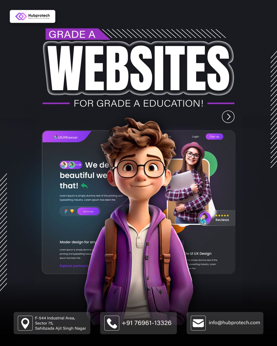 hubprotech's tweet photo. Upgrade your institution's presence with a great #Website! From #EnhancingCommunication to showcasing achievements, a well-designed site offers endless benefits for #EducationalInstitutes. Contact us today!
.
#EdTech #Hubprotech #Mohali #BestAgency #Trending #WebDevelopment https://t.co/N8DyInRD8f
