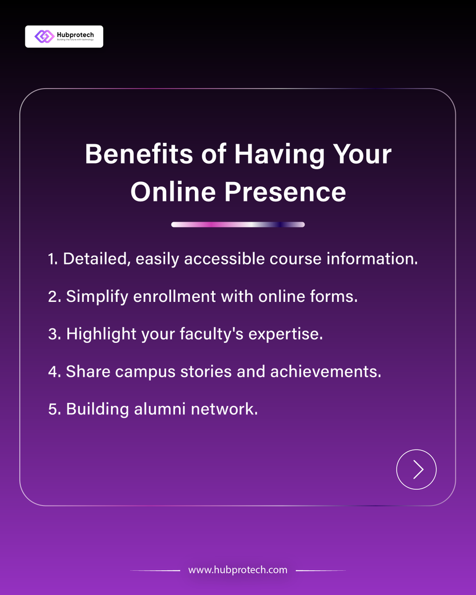 hubprotech's tweet photo. Upgrade your institution's presence with a great #Website! From #EnhancingCommunication to showcasing achievements, a well-designed site offers endless benefits for #EducationalInstitutes. Contact us today!
.
#EdTech #Hubprotech #Mohali #BestAgency #Trending #WebDevelopment https://t.co/N8DyInRD8f