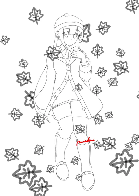 最近いきなり急に気温下がって秋服くんが寂しそうにしてる 