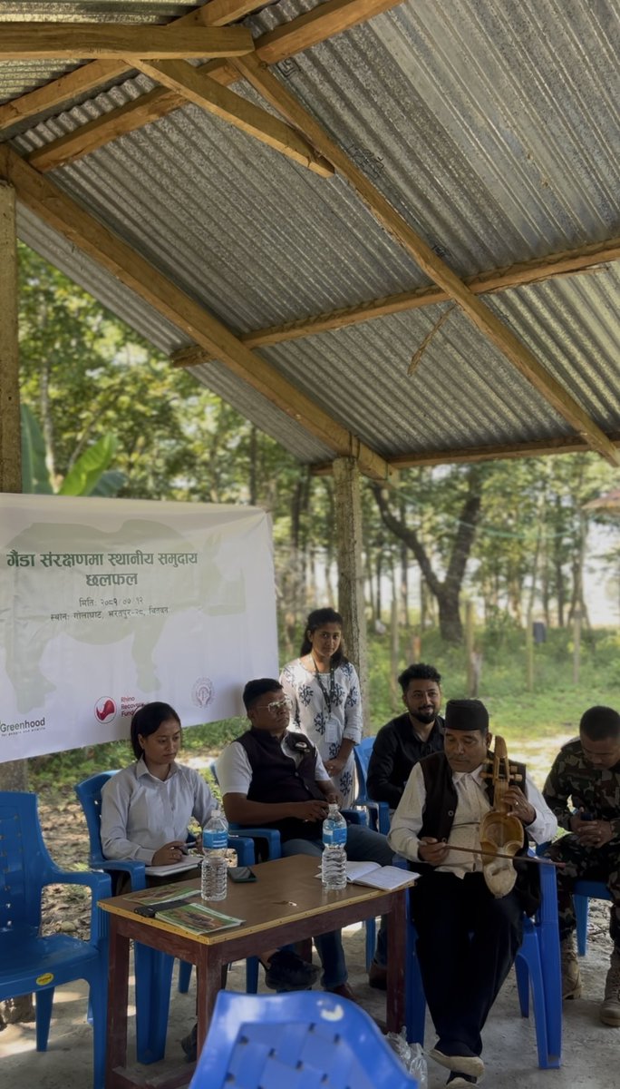 GreenhoodNepal's tweet photo. Last month, we had an interactive session with local #communities in Golaghat, Chitwan. The discussion highlighted problems faced by locals in implementing environmental and social compliance to protect #rhinos &amp; other #wildlife habitats. Thanks to all for joining forces. https://t.co/2EmfJ0TRuT