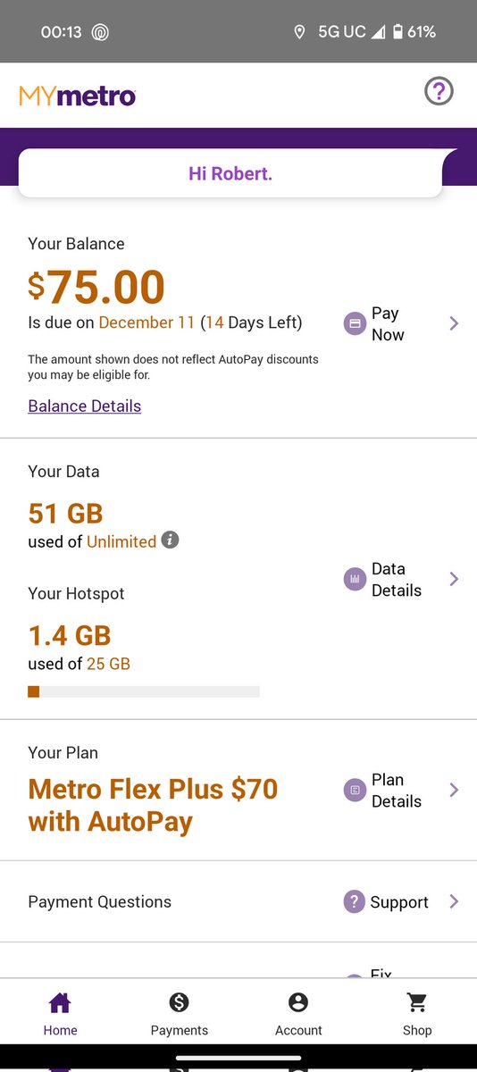 ThatGuyRob096's tweet image. Wow I sure do use a lot of Mobile Data lol. How much data do you guys burn through in a month? #MobileData @MetroByTMobile