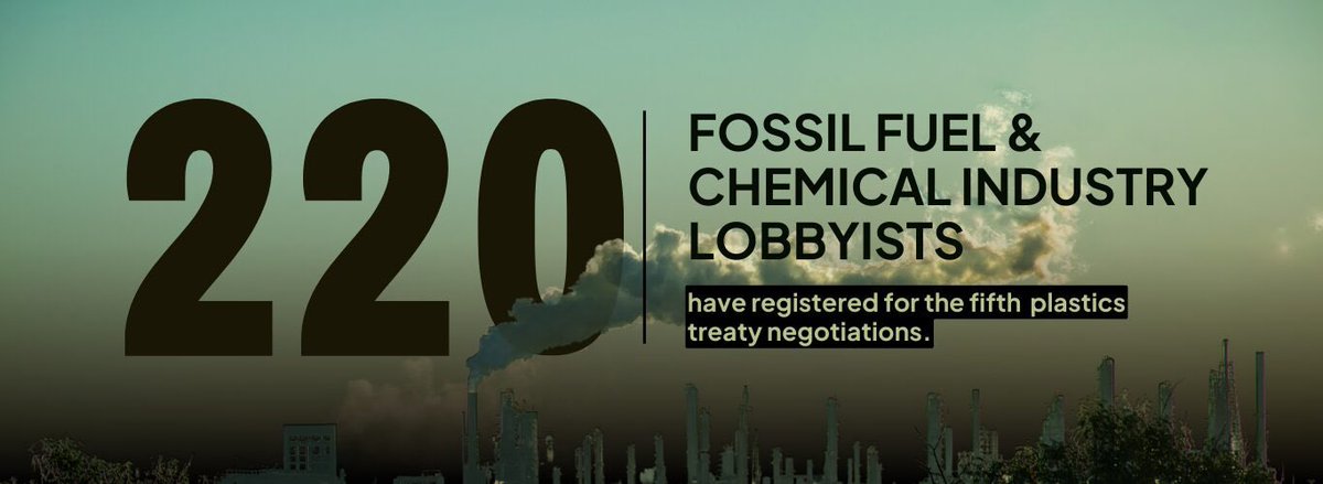 #BreakFreeFromPlastic (@brkfreeplastic) on Twitter photo BREAKING: <a href="/ciel_tweets/">Center for International Environmental Law</a> analysis of #PlasticsTreaty <a href="/UNEP/">UN Environment Programme</a> participants list exposes that #FossilFuel and chemical industry 🏭lobbyists taken together would be the largest single delegation at #INC5 - read 👉 ciel.org/news/inc-5-lob… BREAKING: <a href="/ciel_tweets/">Center for International Environmental Law</a> analysis of #PlasticsTreaty <a href="/UNEP/">UN Environment Programme</a> participants list exposes that #FossilFuel and chemical industry 🏭lobbyists taken together would be the largest single delegation at #INC5 - read 👉 ciel.org/news/inc-5-lob…