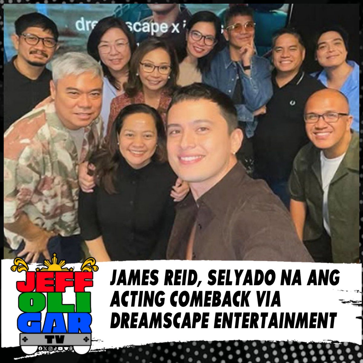 JeffOGarcia47's tweet photo. Selyado na ang acting comeback ni @tellemjaye sa ating @ABSCBN, sa pamamagitan ng @DreamscapePH, na siya ring naghatid ng kanyang dalawang hit series na #OnTheWingsOfLove at #TillIMetYou. Aabangan natin ang muling pagsabak ng aktor sa telebisyon at digital platforms.
#JamesReid https://t.co/gaDO1hw1bc