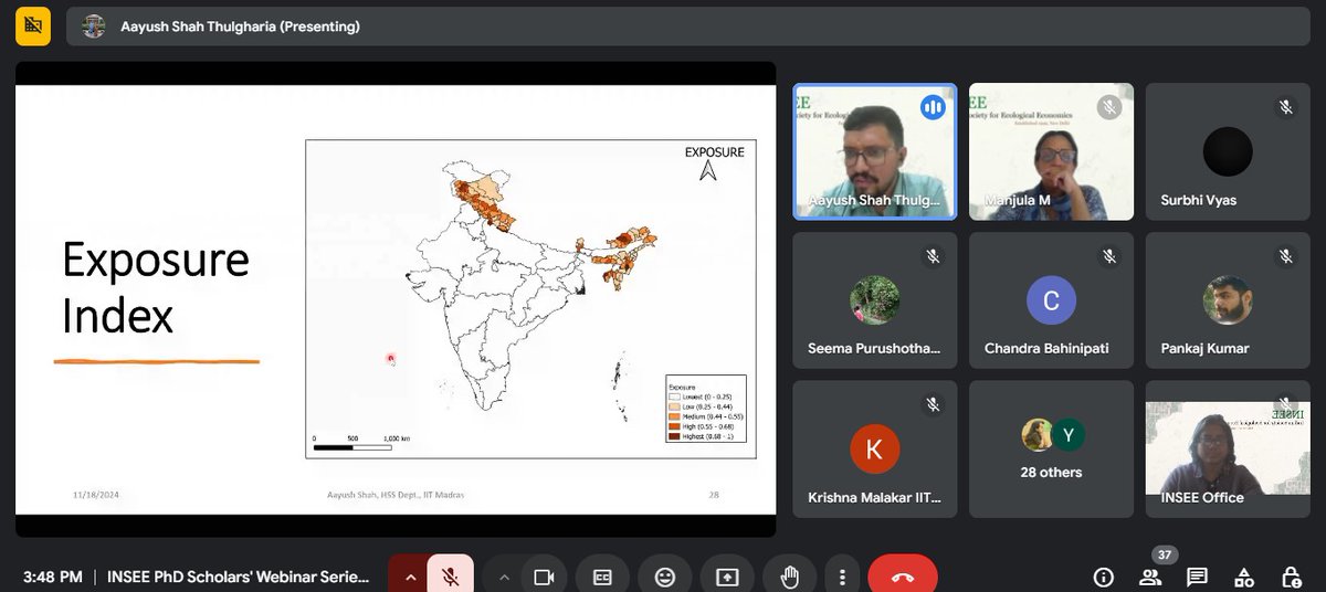 Successfully concluded  first webinar of PhD talk series PhD scholars-Pankaj Kumar from the ISI, Delhi; Surbhi Vyas from IIT Guwahati, Aayush Shah from IIT Madras shared their research on Climate Change: Understanding Local and Regional Issues and the Need for Global cooperation.