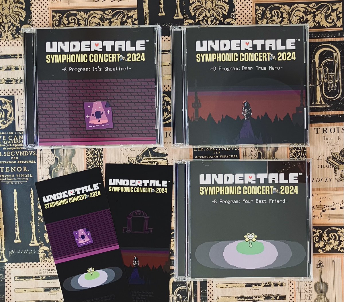 今朝届いてずっと聴いてました！
あの日、胸熱でﾜｧｧ･･･ﾜｱｱｱ･･･!!と顔を覆った時と全く同じポーズをしている自分がいます
これからこの感激を毎日味わえるということですか･･･？CD化、本当にありがとうございます！！

#UNDERTALEコンサート2024