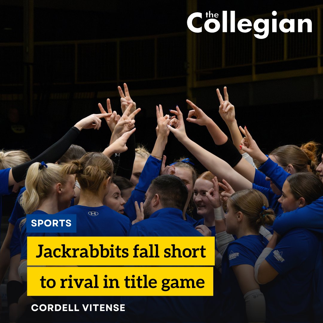 USD defeated the Jackrabbits in a five-set thriller as SDSU suffered its second loss of the season and finished second in the Summit League title race. #GoJacks

📸 Ean Wetzel
🗞️ tinyurl.com/2s2tmc8z