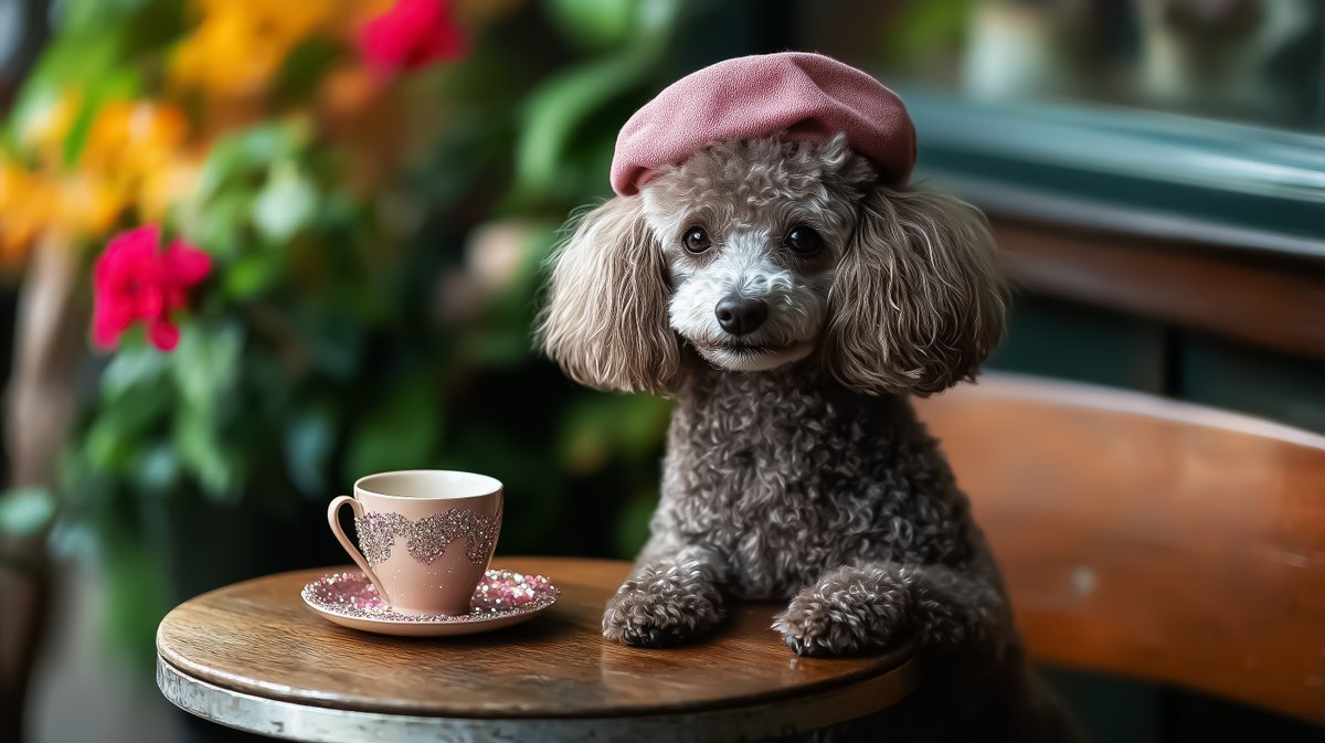 TYZU's tweet image. Chic Canine Coffee Date
When your dog looks more stylish than you! ☕️🐶 'Life is a brew-tiful adventure!' Enjoy that #coffee and let us know: can your pup rock a beret like this? 🤔💖