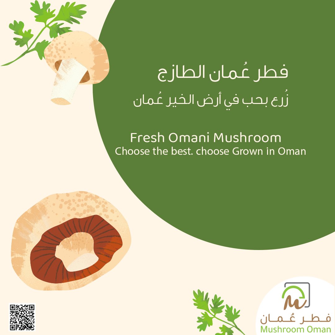 mushroomoman's tweet photo. جـربت الــفرق ؟
الفطر العماني الطازج صحي ومغذي 

Tried the Difference? 
Omani Fresh Mushroom Healthy &amp; Nutritiuos 

⁦#mushroomoman⁩
⁧#فطر_عمان⁩ 
⁧#الفطر_العماني_الطازج⁩

⁧#جربت_الفرق https://t.co/pRQg2tQTPE