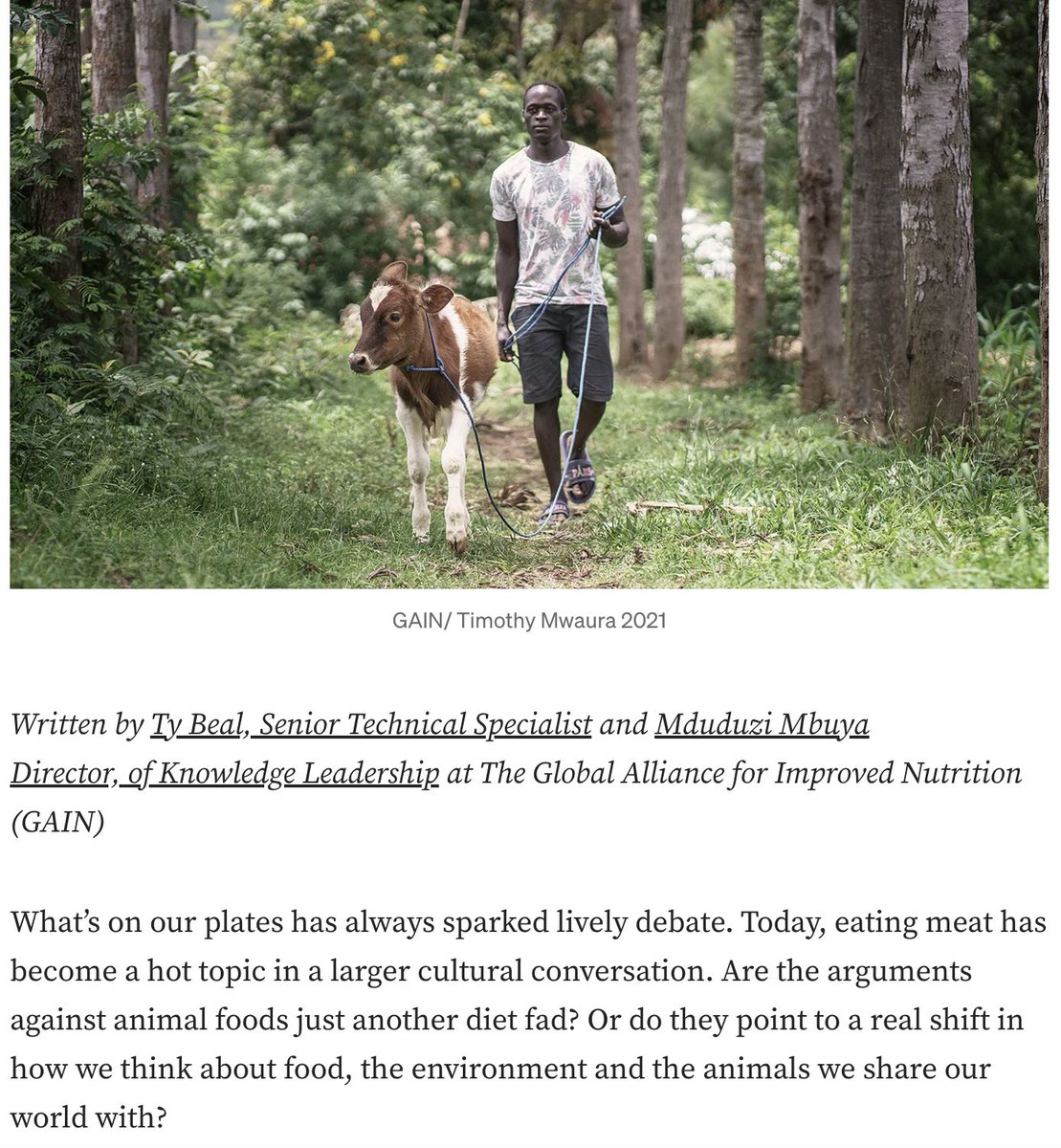 Animal foods nourish billions, but their impact on our planet sparks debate. Balancing culture, nutrition, and sustainability is key. Keen to hear your thoughts on this piece👇
medium.com/@GAINalliance/…