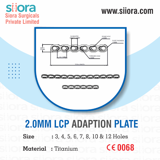 siorasurgicals's tweet image. Explore the 2.0 mm LCP Adaptation Plate 🦴—a secure and versatile solution for small bone fractures. Its contourable design ensures precision and quicker recovery. 💪✨Learn more: siiora.com/product/2-0mm-… #OrthopedicCare #BoneFixation #SioraSurgicals #LCPAdaptationPlate