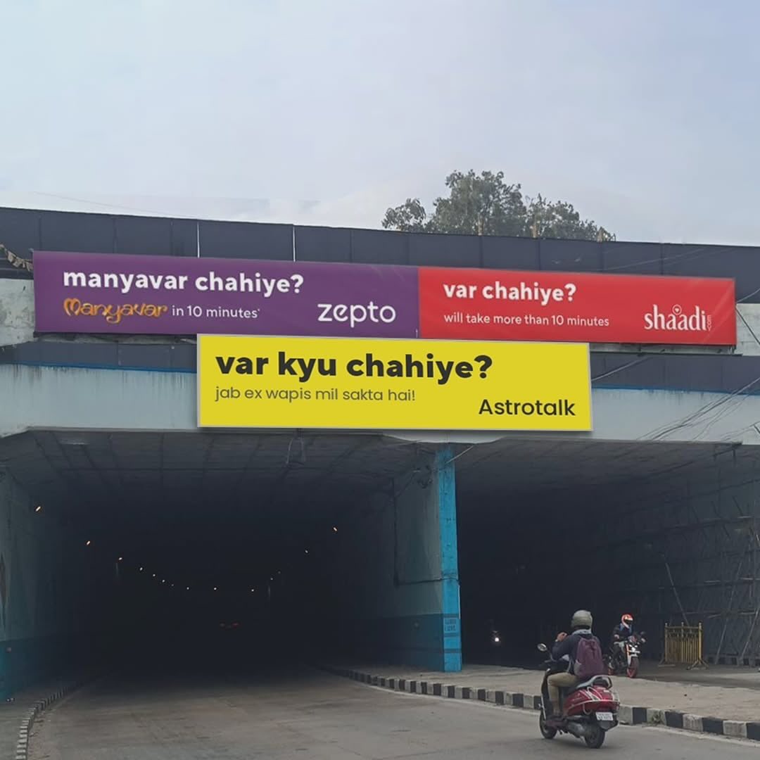 e4mtweets's tweet photo. Zepto & https://t.co/9hUFjU94kT bromance sparks a new marketing wave! 🎊 Swipe to see how brands are getting in on the action!🤓

#MarketingTrends #BrandBromance #Zepto #ShaadiCom #MarketingInnovation #DigitalStrategy #BrandCollaboration #CreativeCampaigns #NewWaveInMarketing #BrandStrategy #MarketingInspiration