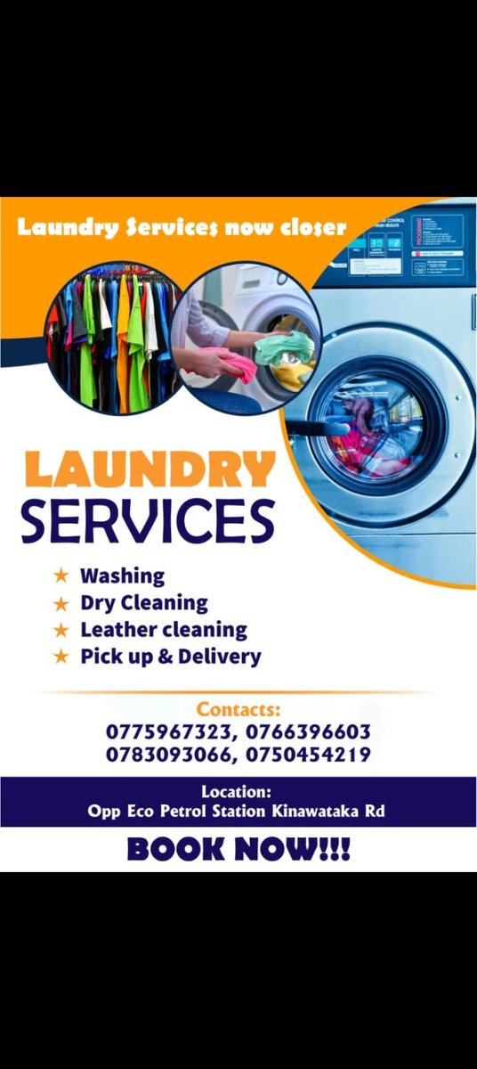 TAkanyijuka's tweet image. Get your clothes sparkling clean with @ElmandoAbel 
📞0783093066
#laundryservice
#cleaningsolutions