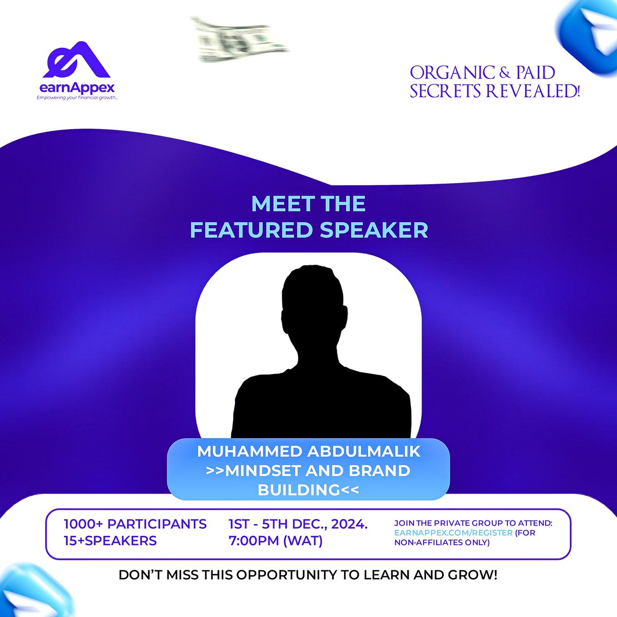 EarnAppex's tweet image. Meet the Experts Transforming Lives!

@davineh360 @UniqueFavourit1
@Techalal @realritaeno

This masterclass is your chance to learn, grow, and win.