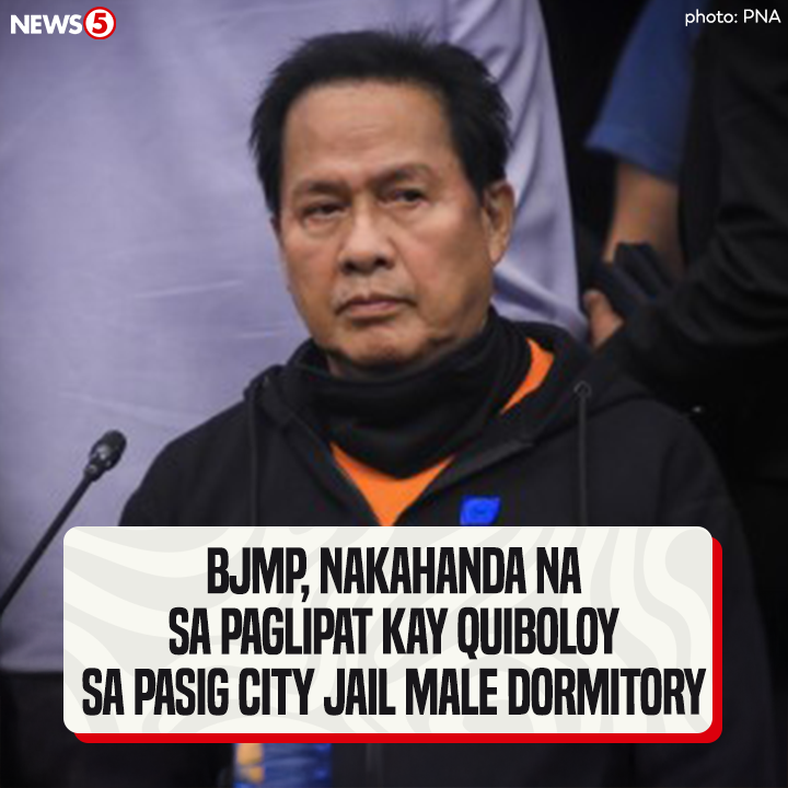 News5PH's tweet photo. Naka-standby na ang Bureau of Jail Management and Penology #BJMP para sa paglipat kay Apollo Quiboloy sa kustodiya ng Pasig City Jail Male Dormitory anumang oras ngayong Miyerkules, Nov. 27. #News5 | via Kari Cator https://t.co/JCoIsaCvpy