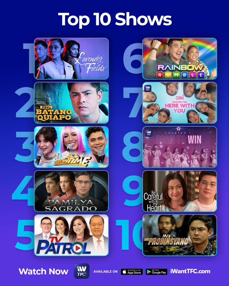 Narito na ang TOP 10 SHOWS na panalo sa views this week sa iWantTFC! 😍

Tuloy-tuloy lang sa panonood ng shows na love mo! app.iwanttfc.com/DTop10Shows