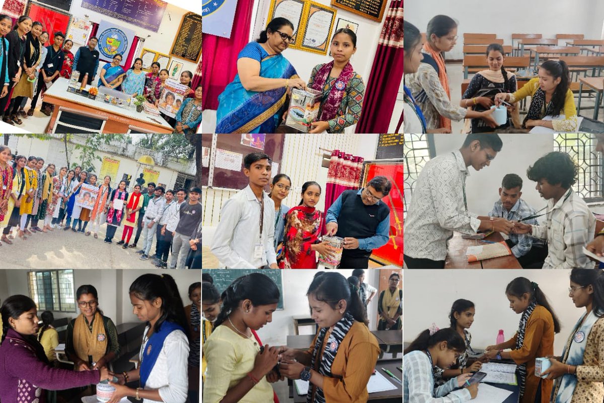 NSSRDBhopal's tweet photo. #सांप्रदायिक_सद्भाव_अभियान_सप्ताह (19–25 नवंबर)के अंतर्गत शासकीय दिग्विजय महाविद्यालय राजनांदगांव के #NSS_स्वयंसेवकों द्वारा #सद्भावना_रैली एवं हिंसा मे निराश्रित हुए बच्चो की मदद के लिए डोनेशन एकत्र किया तथा एकत्रित राशि को नेशनल फाऊंडेशन फॉर कम्युनल हार्मनी संस्था को भेजा जाएगा https://t.co/DTU5ux9rsY