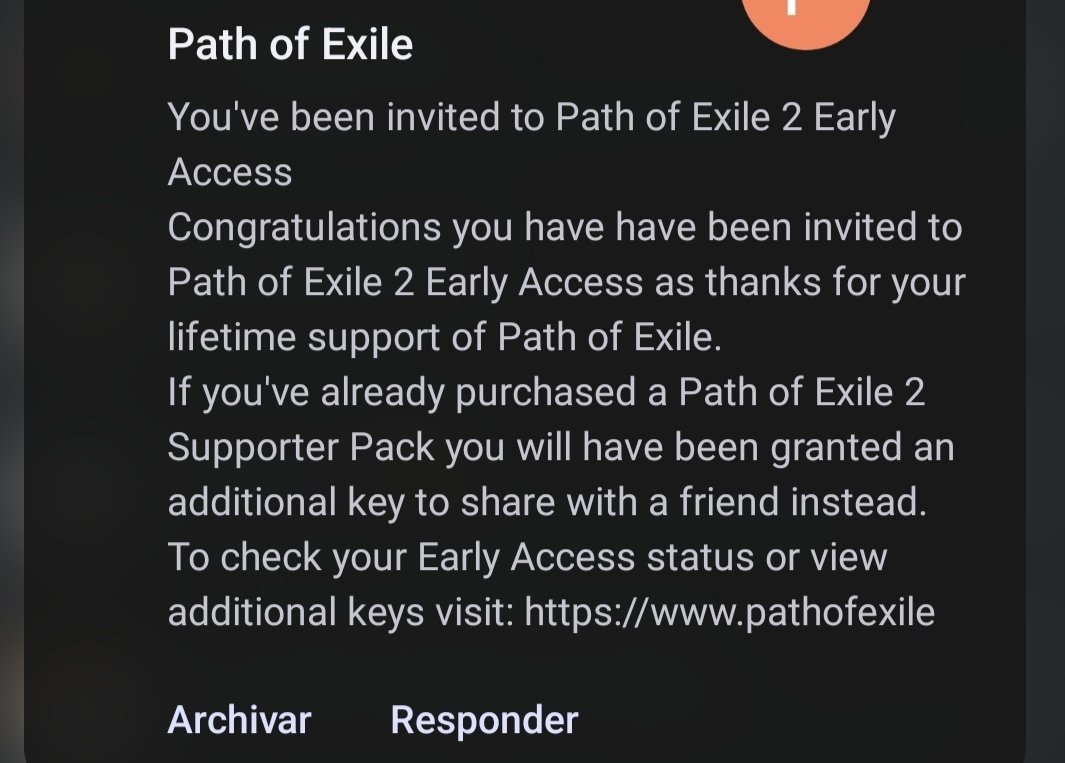 Ya han empezado a repartir las betas de PoE 2 a aquellos que hayáis gastado 480 dolares en aupporter packs a lo largo del tiempo