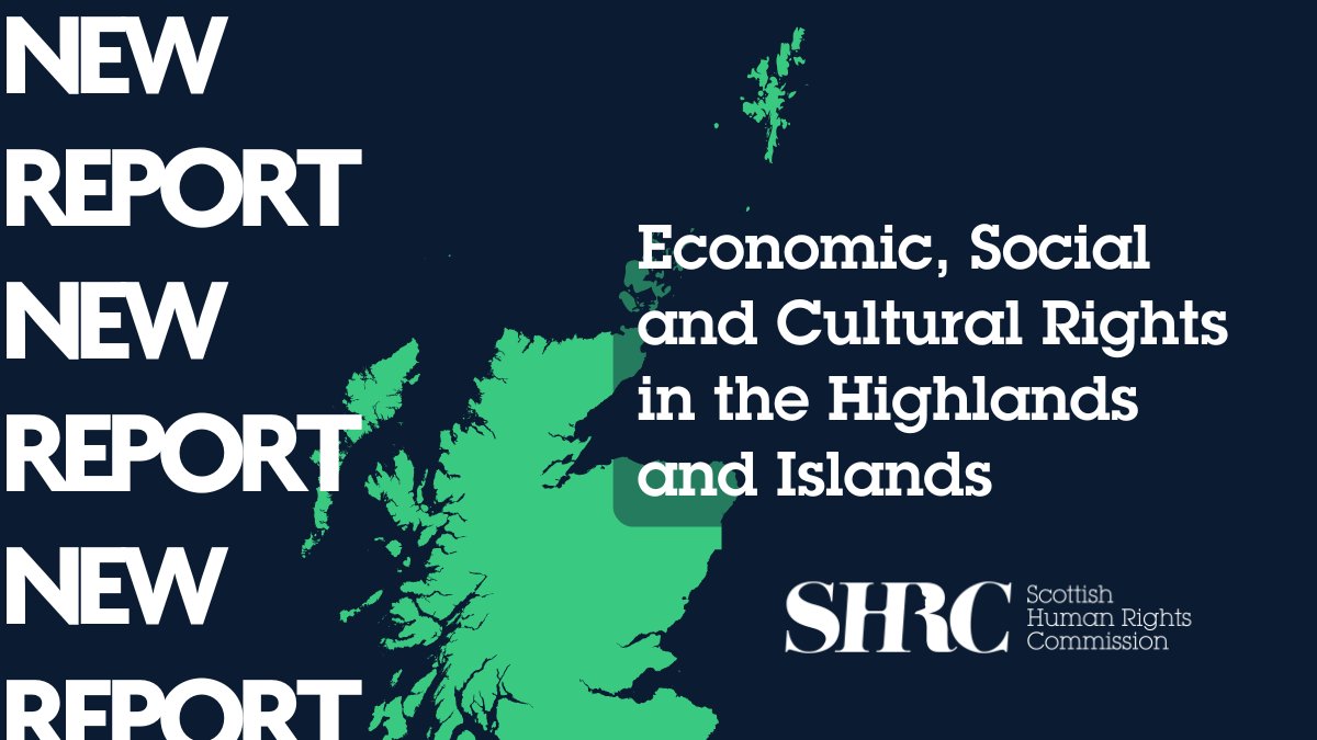 The Commission is concerned about the poor state of economic, social &amp; cultural rights in the Highlands &amp; Islands. Thank you to everyone who contributed to this report. 

Short on time?⏱Read the Executive Summary
Want to know more?💡Read the full report👇
ow.ly/tIUJ50UbHah