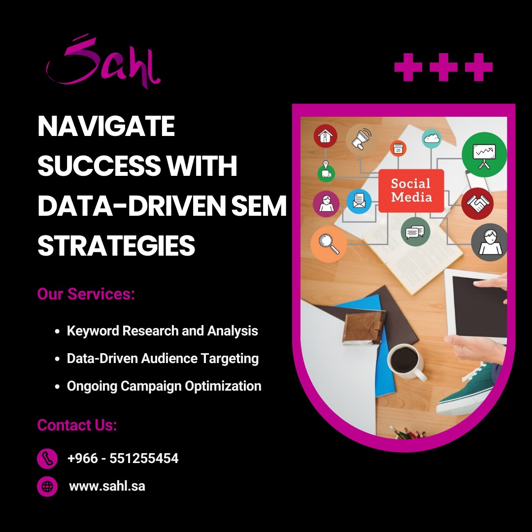 Sahl_Official's tweet photo. Boost your online presence with our expert SEM services. 🚀 Elevate your campaigns today! 📞 #SEM #PPC #searchenginemarketing https://t.co/HwjyO362sz