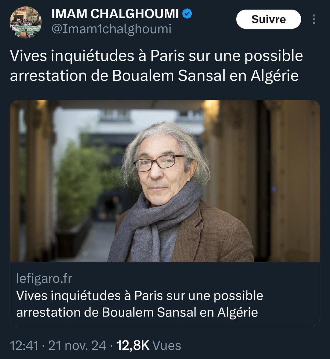 Facebookophobe's tweet photo. Dis moi qui te soutien je te dirai qui tu es.
#BoualemSansal https://t.co/vihrbrpLOq