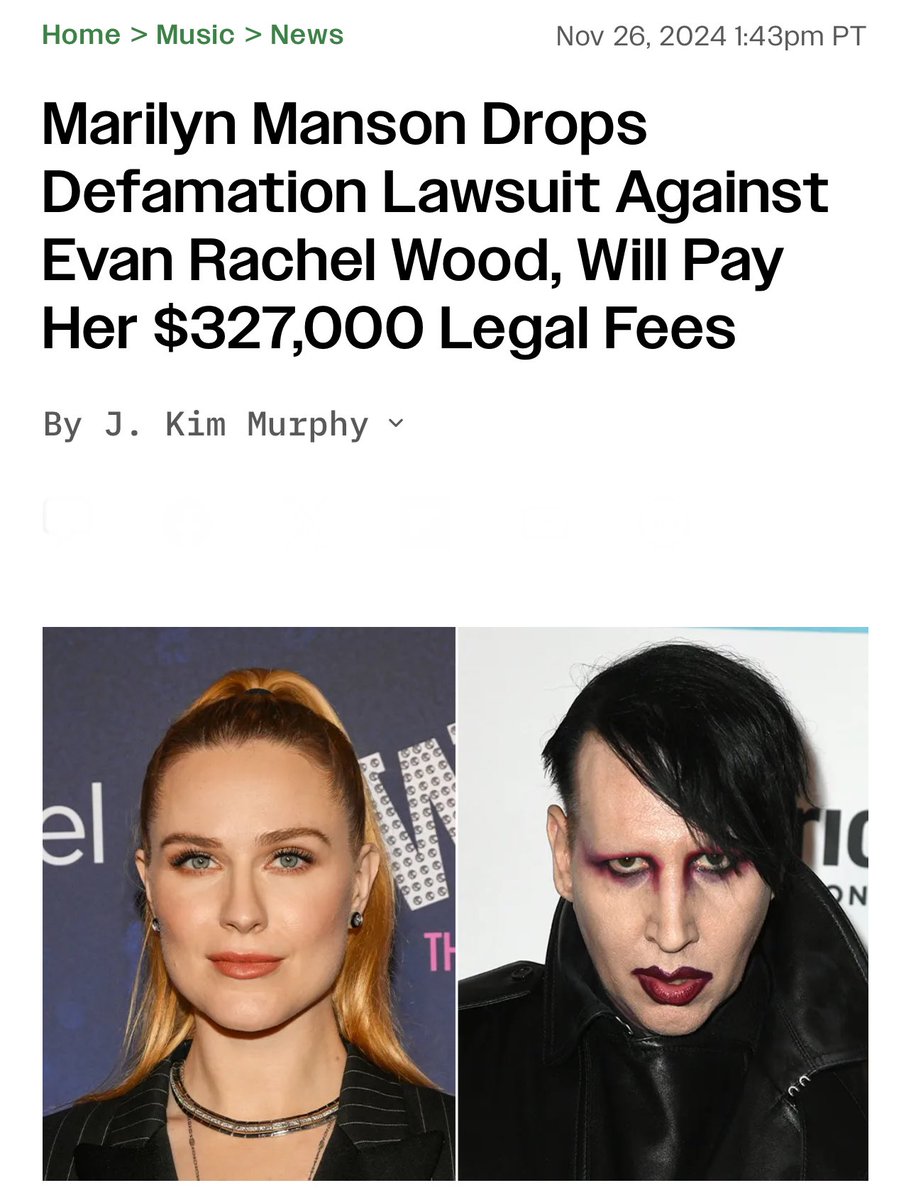 LailaMickelwait's tweet photo. “He started grooming me when I was a teenager and horrifically abused me for years…I am here to expose this dangerous man and call out the many industries that have enabled him, before he ruins any more lives.”
— Evan Rachel Wood https://t.co/TvdWvx82er