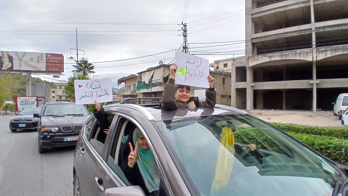 Southern Lebanon now.
People returning to their homes, destroyed or not.
