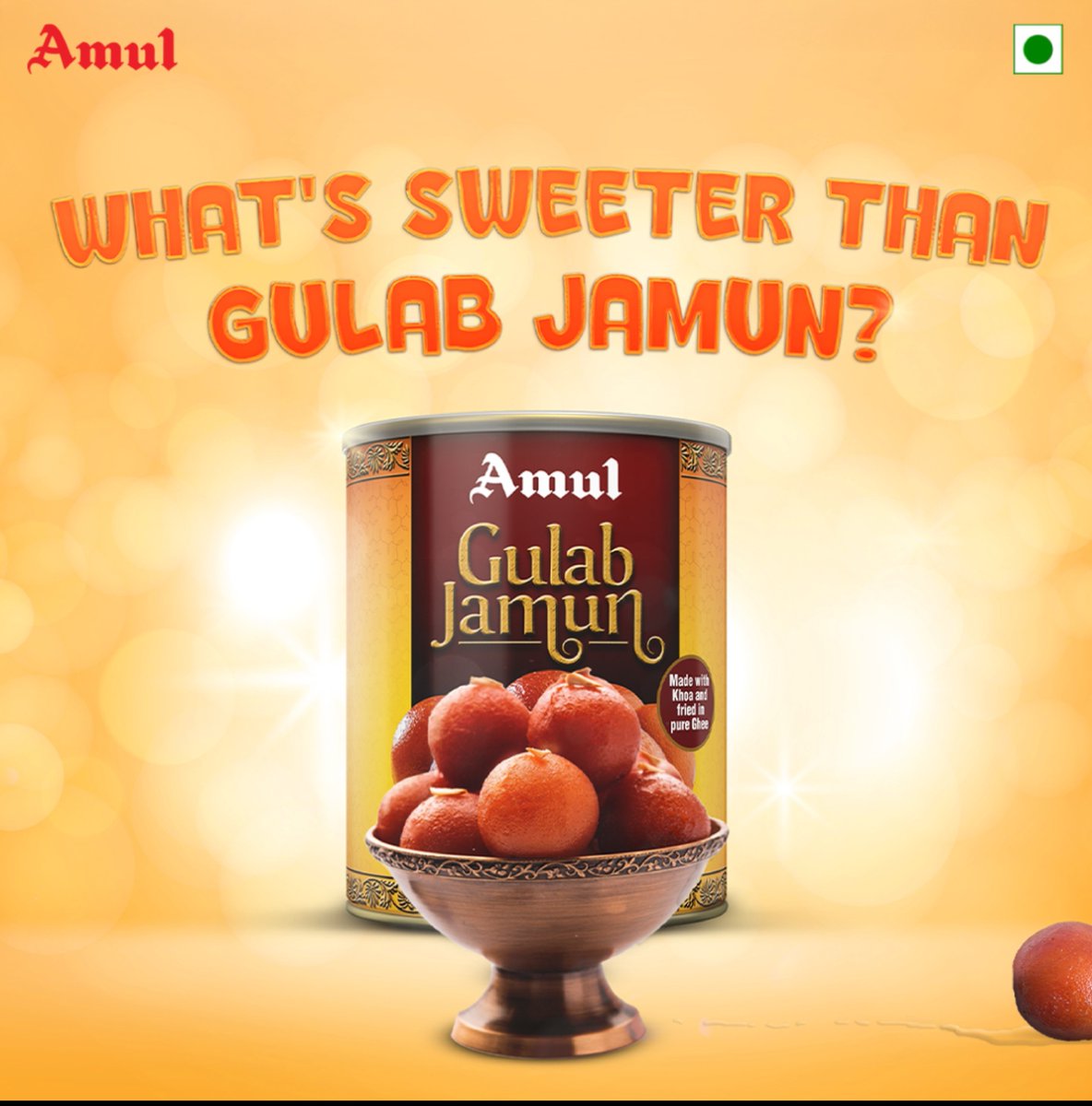 amultamilnadu's tweet photo. Bayangra sweetu nga 😋
#Amul #அமுல் #AmulInTn #AmulGoodness #AmulProducts #amultamilnadu #Amulsweets #Amulgulabjamun #Gulabjamun #Sweet https://t.co/YQefgomgIK