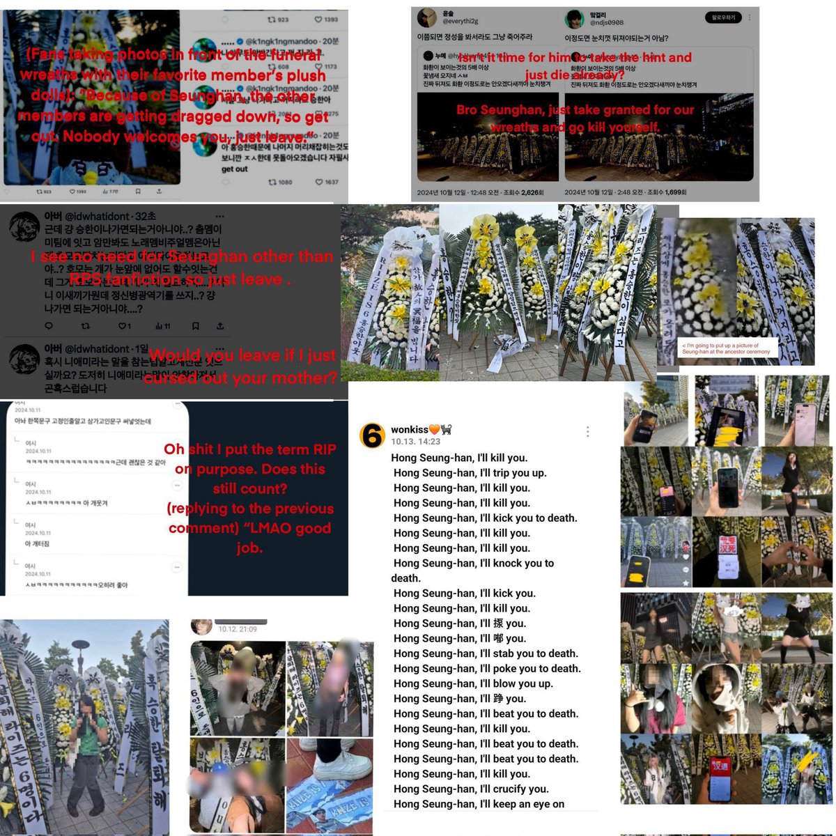 We demand accountability &amp; justice for SEUNGHAN! When will you sue these wreath senders &amp; those who act malicously on the internet causing harm to RIIZE, BRIIZE, and Seunghan?

<a href="/SMTOWNGLOBAL/">SMTOWN</a> RII7E AND BRIIZE DESERVE RESPECT
#BRII7EVoicesMatter
#SMAbusesPower
#TakYoungjunOUT