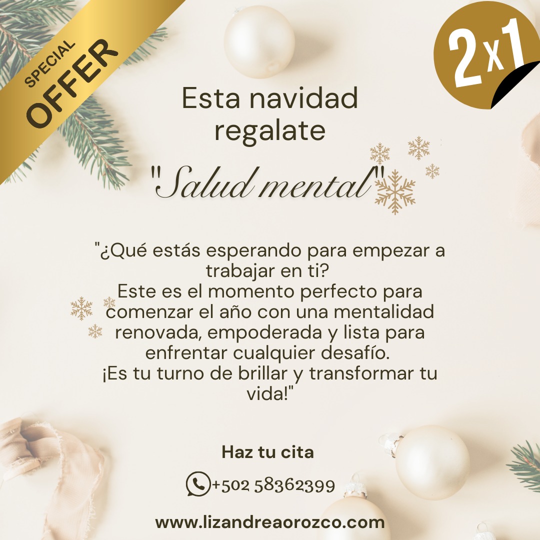 Andrea_Coloma10's tweet photo. 🎁 ¡Regálate Salud Mental esta Navidad! 🎄
En esta temporada de regalos, la mejor opción es regalar bienestar. 
💆‍♀️ Regálate a ti mismo un espacio para cuidar tu salud mental con nuestro acompañamiento personalizado. Porque el bienestar comienza con una mente sana. 🧠💖 https://t.co/OESgm5ft8e