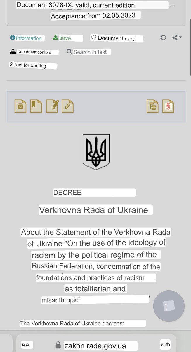 DecodingTrolls's tweet image. ⚡️Maybe the ideology of “рашизм” as defined by Timothy Snyder in NYT Apr 2022 and a year later by the Verkovna Rada?
Snyder: Cults of the leader & of the dead; Corporatist State; Mythical Past; Mass Murder; Censorship; Conspiracy Theories; Centralized disinfolklore.net, &…
