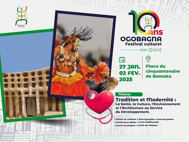 #Ogobagna, 10ans, c'est aussi la promotion des produits des artisans locaux à travers la rubrique #MoiArtisan de #Ogobagnatalk, une initiative soutenu par le FONDS MAAYA.
#FondsMaya #culture #patrimoine #festival #Mali