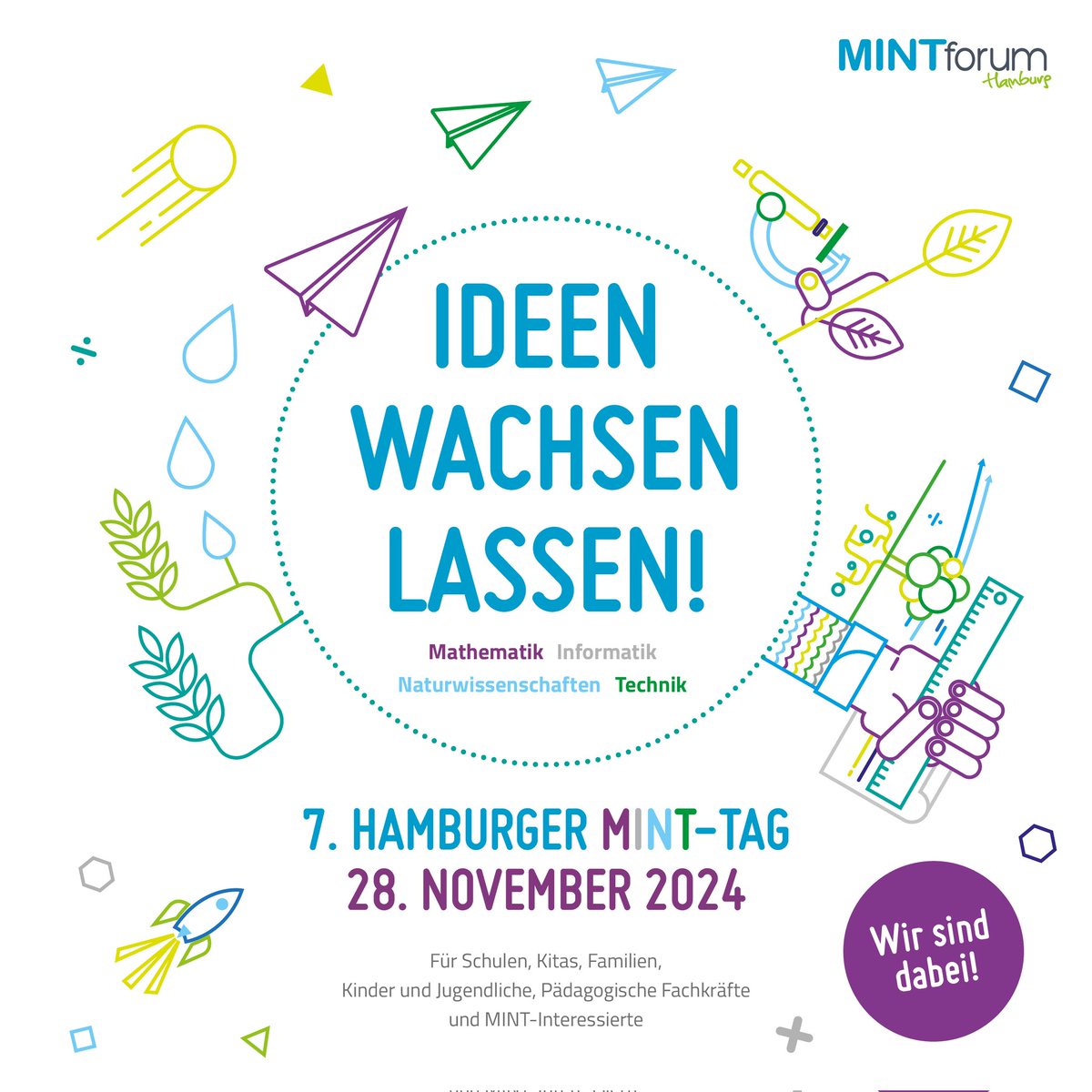 FutzlFin's tweet image. Morgen findet der 7. #Hamburg|er #MINT-Tag statt. Es erwartet euch ein tolles Programm - sogar die ganze Woche lang!
Am Nachmittag gibt es meinen beliebten Lego-Roboter Kurs (ausgebucht) und Samstag gleich 2x die "Zauberschule #Informatik" (auch schon ausgebucht).
@Kids4IT