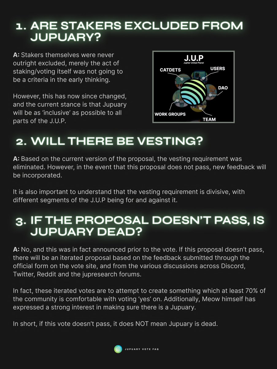 The 7 most common questions and misconceptions about Jupuary: 🧵(1/3)