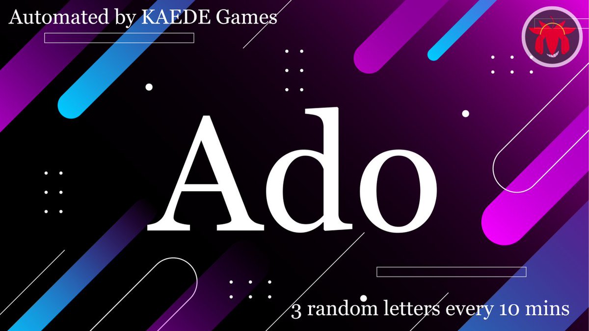 3letter_'s tweet image. A d o