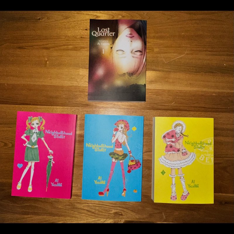 Maddy_Maz's tweet photo. Can’t wait to read these 😍 
#Aiyazawa #manga https://t.co/bvIAuAk8tS