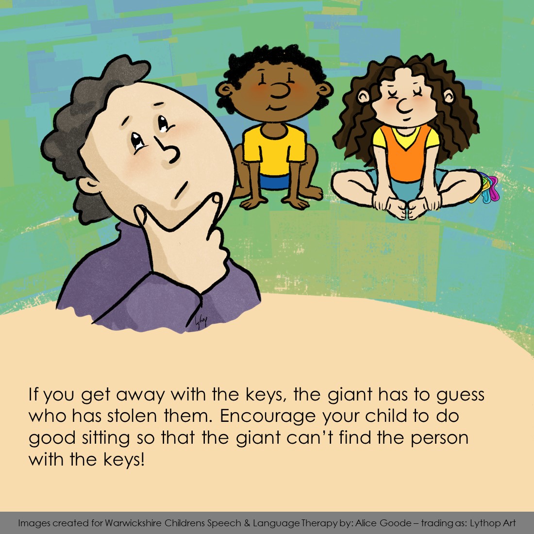 This "chat and play...Friday" here's a fantastic activity to support children with their listening and attention skills.

#giantskeys #slcn <a href="/nhsswft/">@nhsswft</a>  <a href="/RCSLT/">RCSLT 💙</a>  <a href="/Warwickshire_CC/">Warwickshire County Council</a> <a href="/WarksFIS/">Warwickshire FIS</a> <a href="/timetotalkwarks/">‘time to talk’™ Warwickshire</a>