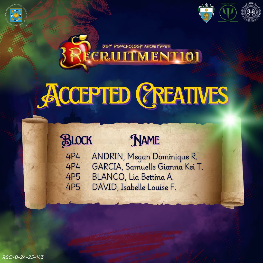 USTArchetypes's tweet photo. The cards have been dealt, the decisions are final, and the legacy of Archetypes rises stronger than ever! 😎⭐️

With hearts ablaze, we proudly welcome and congratulate the fresh faces of both our dance team and creatives team into the Arche-family! https://t.co/f5sffwEetg