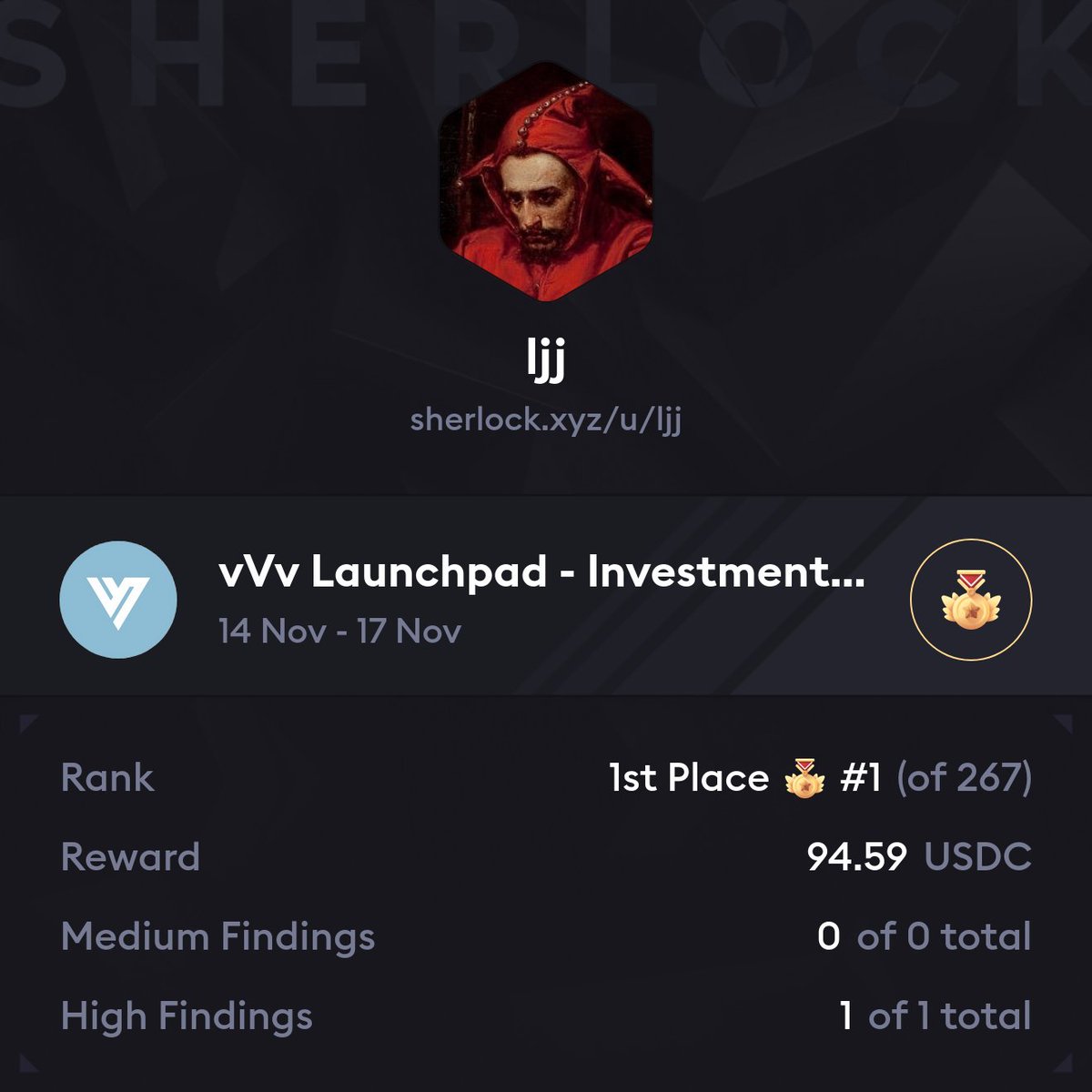 Seems it has became kind of a meme being first place in the latest vVv contest so here is my first place too 😁