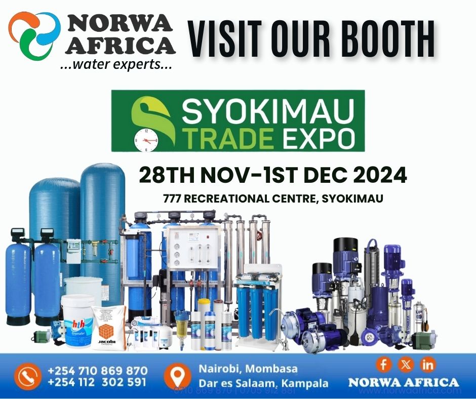 💧Ready to transform your water solutions? Let's talk:
✅ Better water quality
✅ Starting a budget-friendly water vending biz
✅ Treating &amp; commercializing borehole water!
Visit our booth at #SyokimauTradeExpo, and let’s make it happen! 🌟#WaterSolutions <a href="/SRA_Invest/">Syokimau Trade Expo</a> #norwaafrica