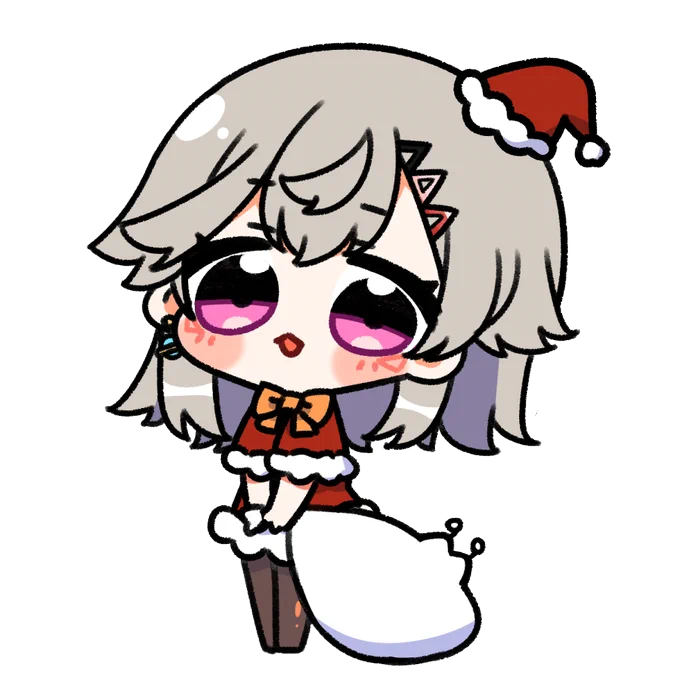 めとサンタ#引き小森画 