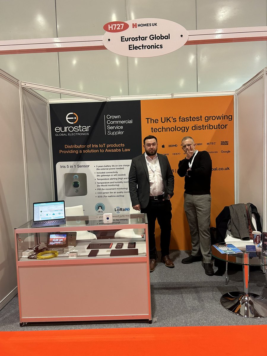 So eventually we made it to #HomesUK #Netzero to show off our Mould monitoring solution. Come and say hello. Stand H727