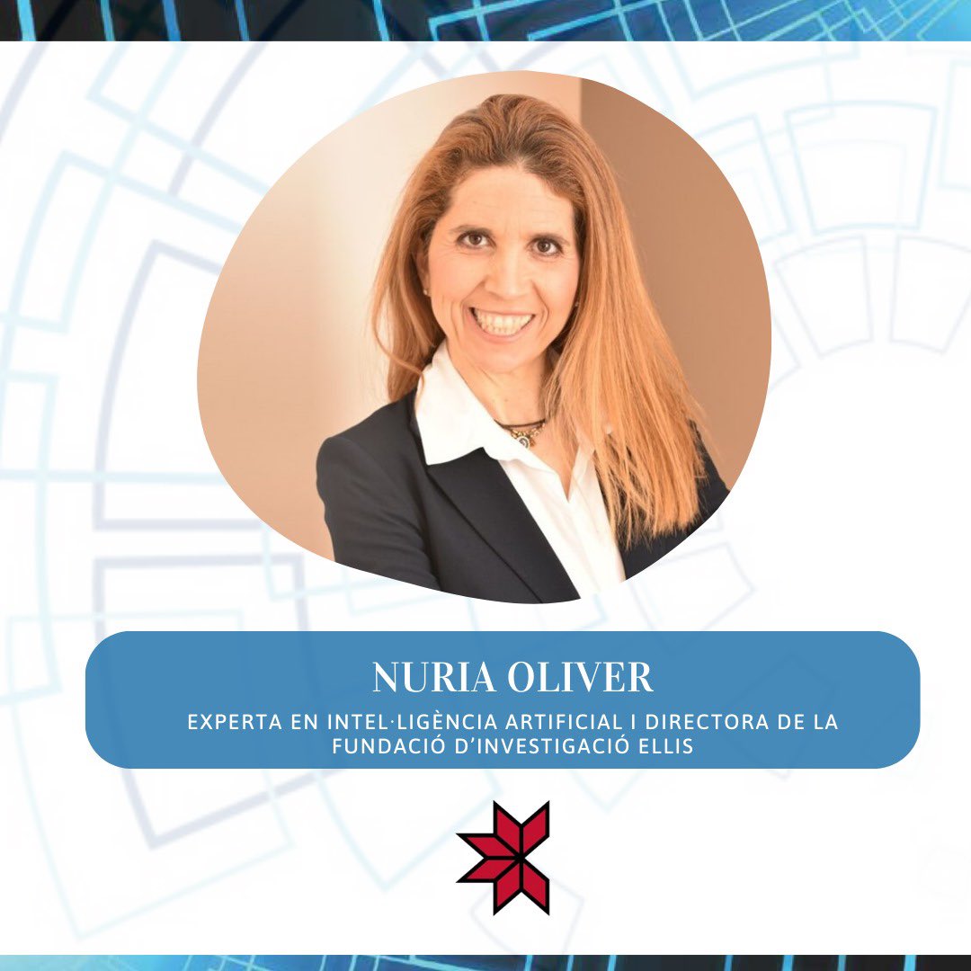 CornellaCreacio's tweet photo. 📢 Últim acte del #CCF24!
El 29/11 a les 13:30h a l’Auditori de Cornellà, l’experta en #IA @nuriaoliver tanca aquesta edició amb una ponència imprescindible. 🚀
Transparència, innovació i futur. No t’ho perdis! 🌟
🎟️ https://t.co/GPaZcEDWFx https://t.co/nYeqYez9zG