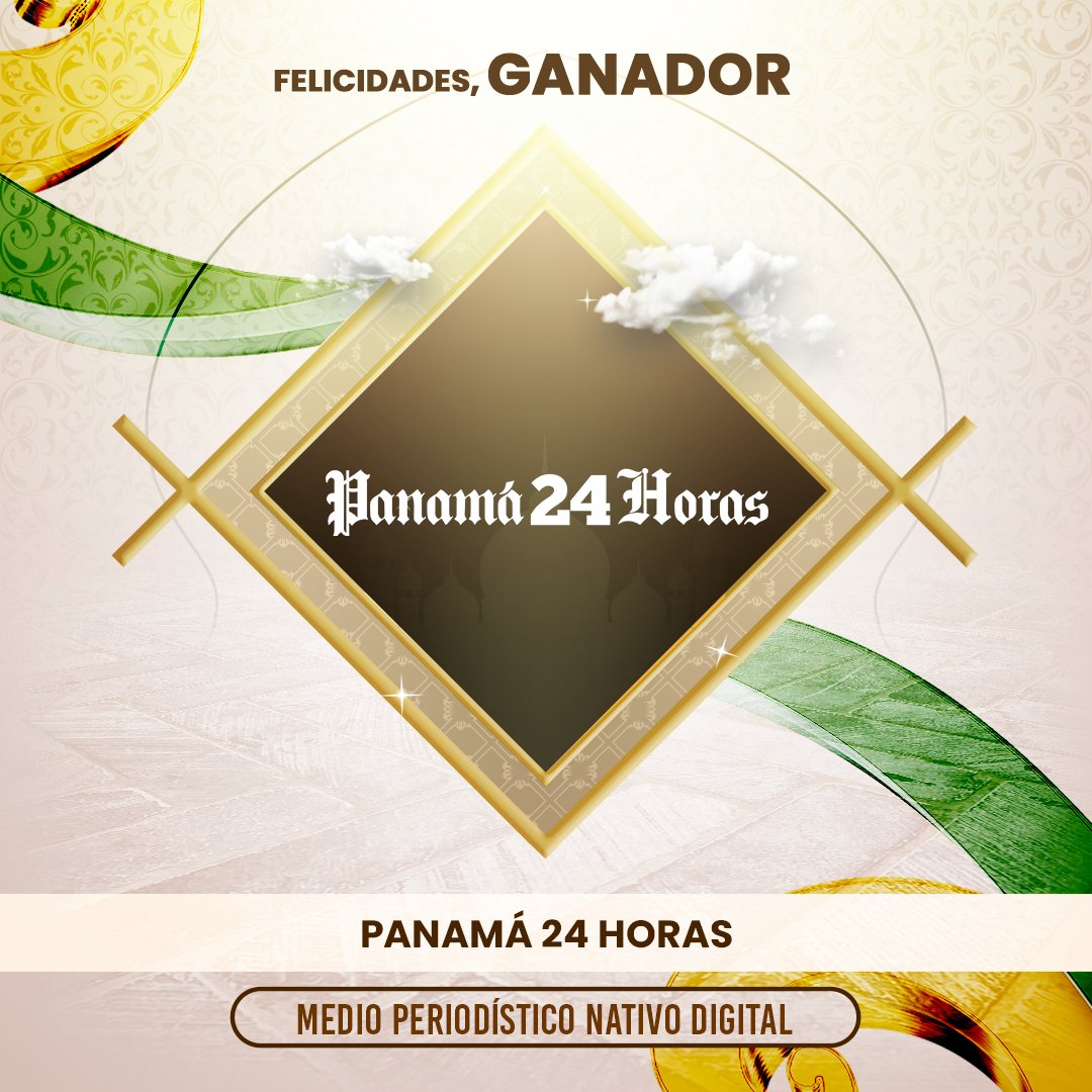 premiosxc's tweet photo. 🌟 GANADOR 🌟

Medio Periodístico Nativo Digital:

Panamá 24 horas (@Panama24horas)

¡Felicidades!

#premiosxc https://t.co/WqCo69hJ1d