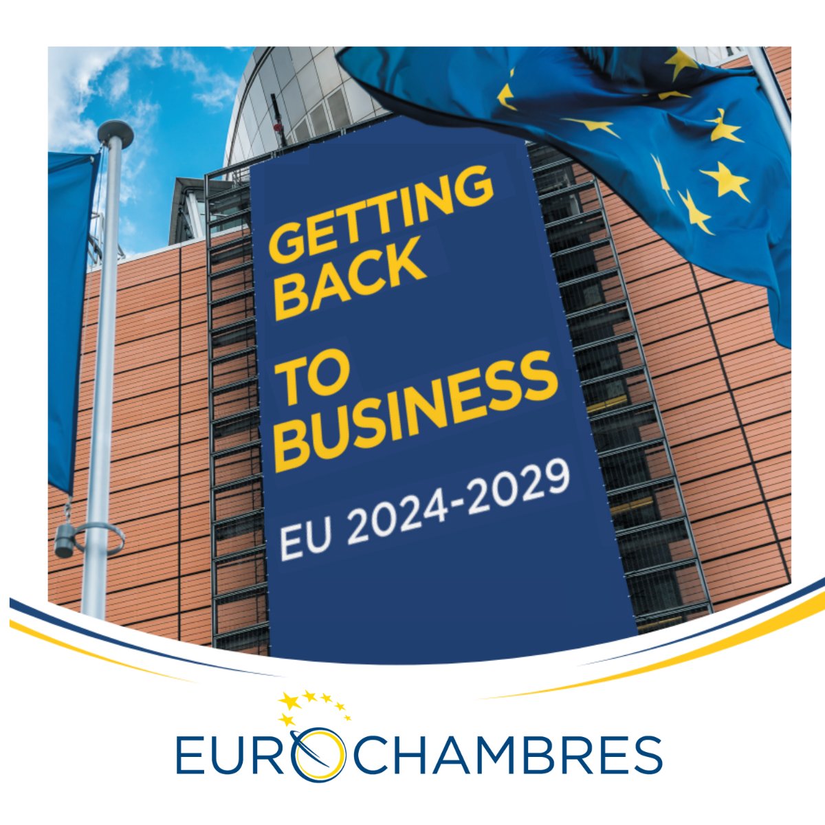 Eurochambres (@eurochambres) on Twitter photo Congrats to the 2024-2029 <a href="/EU_Commission/">European Commission</a>! Happy to see <a href="/vonderleyen/">Ursula von der Leyen</a> back our 2022 #CompetitivenessCompass vision for a thriving EU. This aligns with our 🔑 recommendations for growth, innovation & resilience.
#Chambers4EU are ready to make it happen! ➡bit.ly/ECH2024_2029EU… Congrats to the 2024-2029 <a href="/EU_Commission/">European Commission</a>! Happy to see <a href="/vonderleyen/">Ursula von der Leyen</a> back our 2022 #CompetitivenessCompass vision for a thriving EU. This aligns with our 🔑 recommendations for growth, innovation & resilience.
#Chambers4EU are ready to make it happen! ➡bit.ly/ECH2024_2029EU…