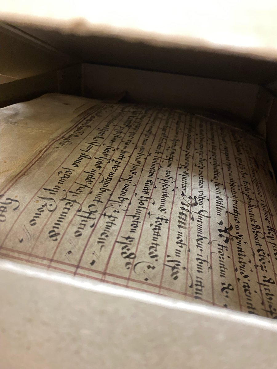 Aesthetic brain: I love peeking in boxes!
Conservator brain: unpackaged material, must put it on my to do list.