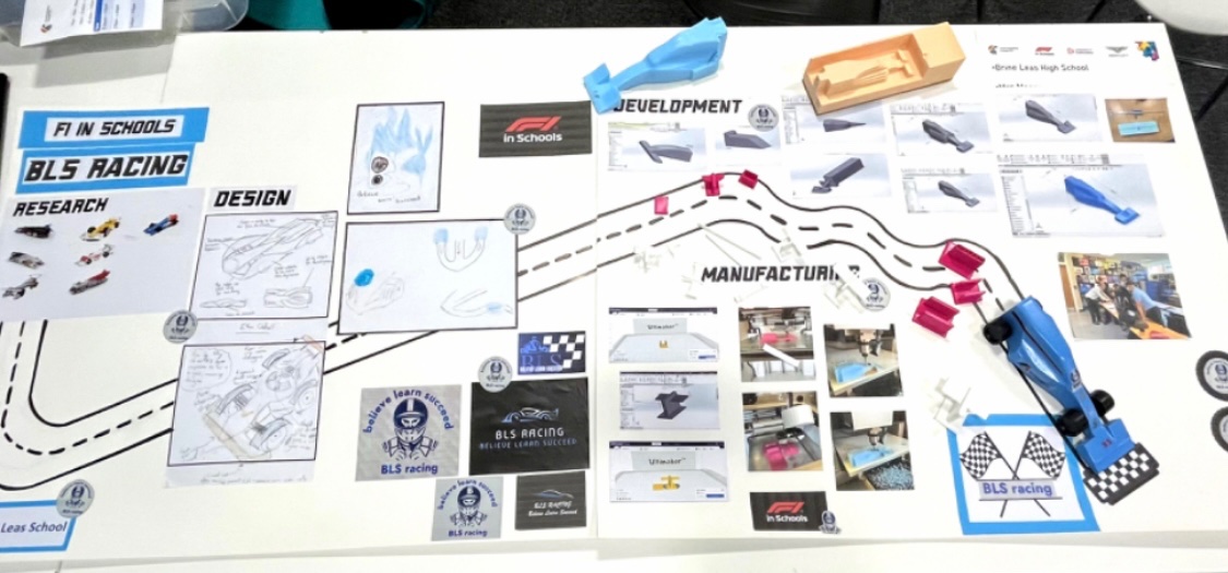 🏁✨ Last week, our Year 10 students took on the F1 in Schools Challenge at Crewe Engineering &amp; Design UTC. A big well done to our team who secured 2nd place! 🚗💨 

If you’re interested in sponsoring us , please reach out at info@brineleas.co.uk💙 #F1inSchools