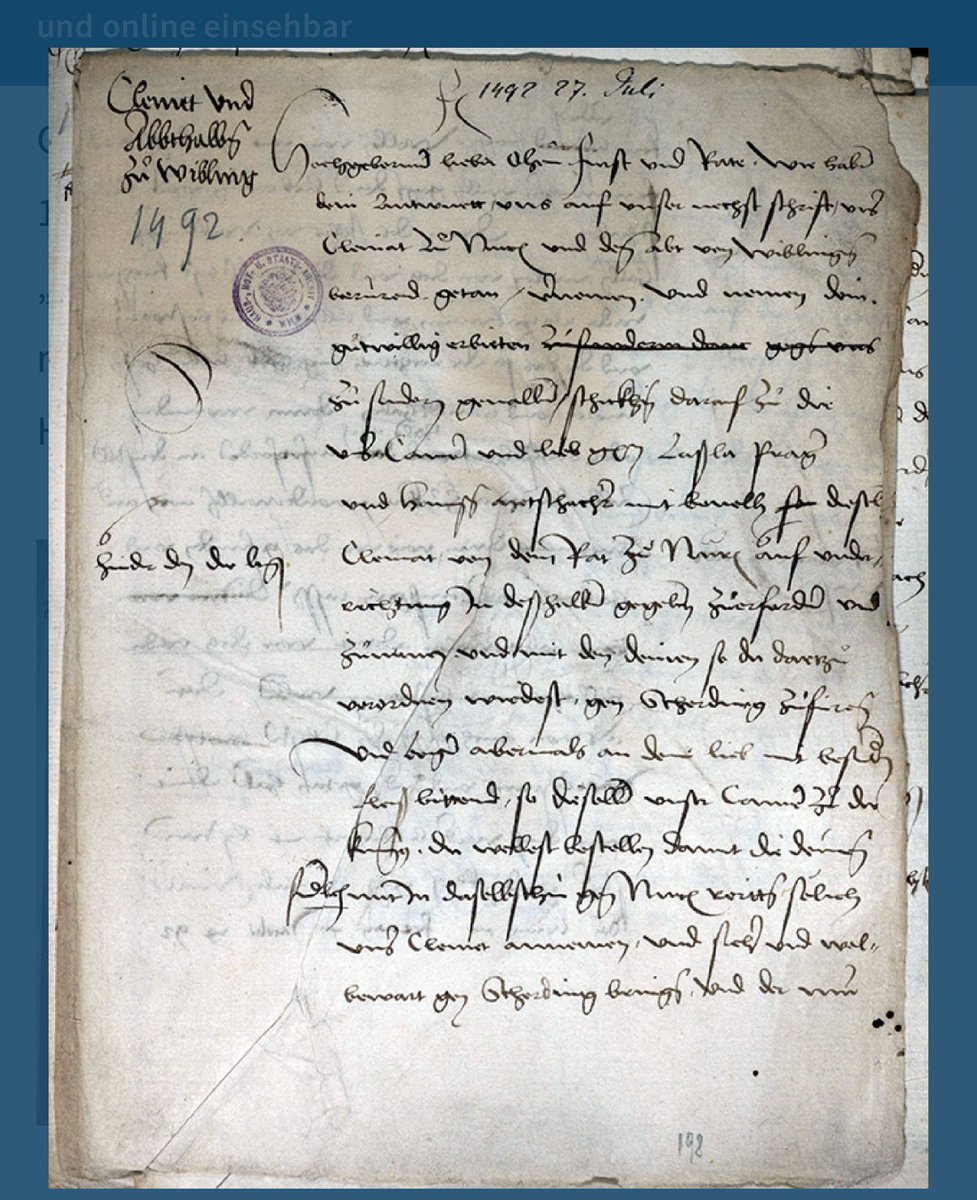 Mit zu den ältesten Beständen des Haus-, Hof- und Staatsarchivs zählen die sogenannten „Fridericiana“ der Reichskanzlei. Diese sind nun komplett verzeichnet und digital zugänglich. Mehr unter dem Link oesta.gv.at/veroeffentlich…