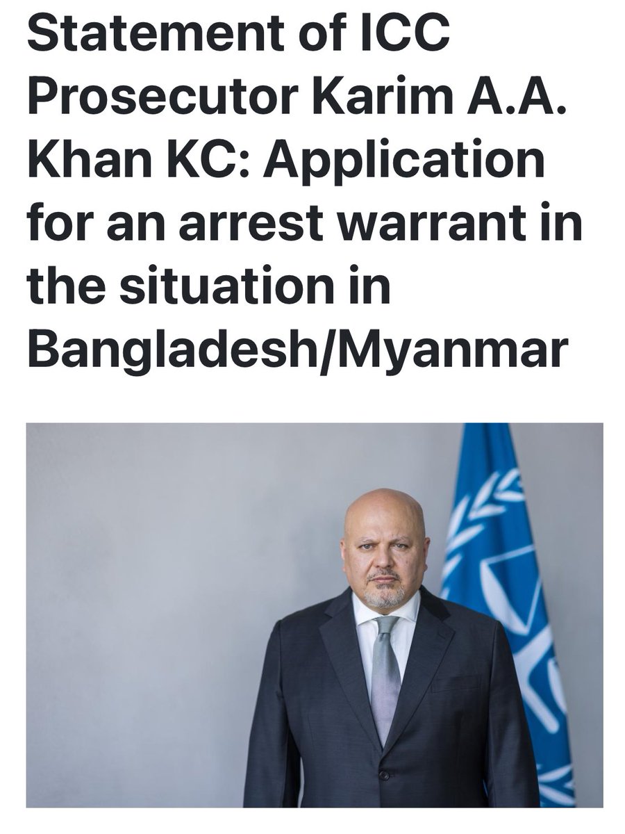 David Gum Awng (@davidgumawng) on Twitter photo Min Aung Hlaing, head of the SAC and junta boss, will now inevitably face justice for his crimes against humanity and treason against the state, evident in his attempted coup. The <a href="/IntlCrimCourt/">Int'l Criminal Court</a> ICC’s application for his arrest is a historic step toward holding him accountable Min Aung Hlaing, head of the SAC and junta boss, will now inevitably face justice for his crimes against humanity and treason against the state, evident in his attempted coup. The <a href="/IntlCrimCourt/">Int'l Criminal Court</a> ICC’s application for his arrest is a historic step toward holding him accountable
