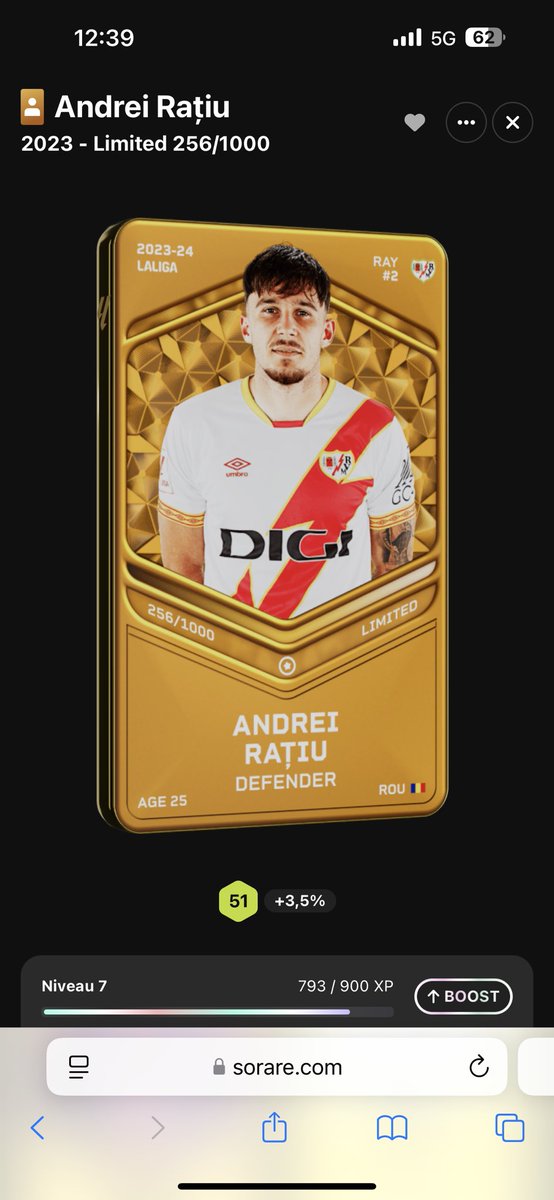 OglFB_'s tweet image. GIVEAWAY 🎁 Sorare

Andrei Ratiu est à gagner !! 🇷🇴🇷🇴
TAS le Dimanche 1 Décembre !!⏳
Pour participer :

✅ follow me 
✅ Retweet et like le post
✅ Commente ton nom Sorare 

Bonne chance 🍀 à tous ! #Concours #Sorare #Giveaway #Limited #soraregiveaway